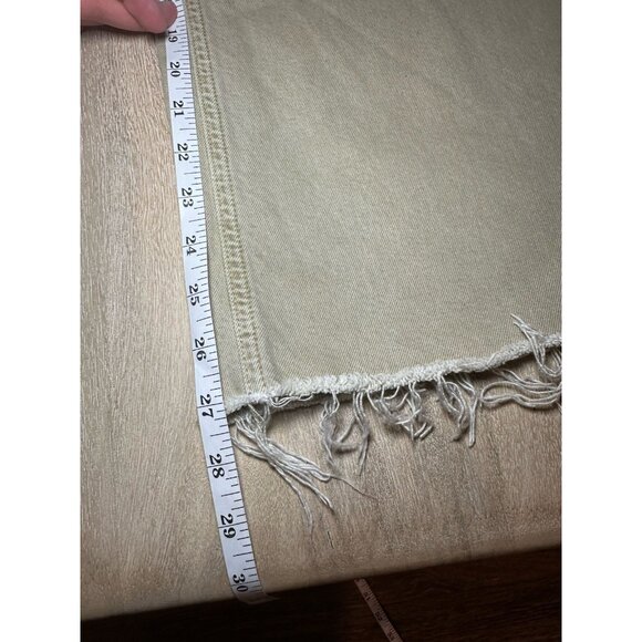 Citizens of Humanity Lyra Wide Leg Crop Raw Hem In Porcini Tan Size 28 - Picture 7 of 12
